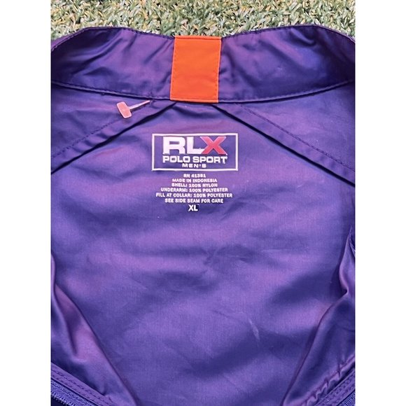 RLX Ralph Lauren Blue Windbreaker Polo Sport Full Zip Up Jacket Mens XL - Picture 3 of 5